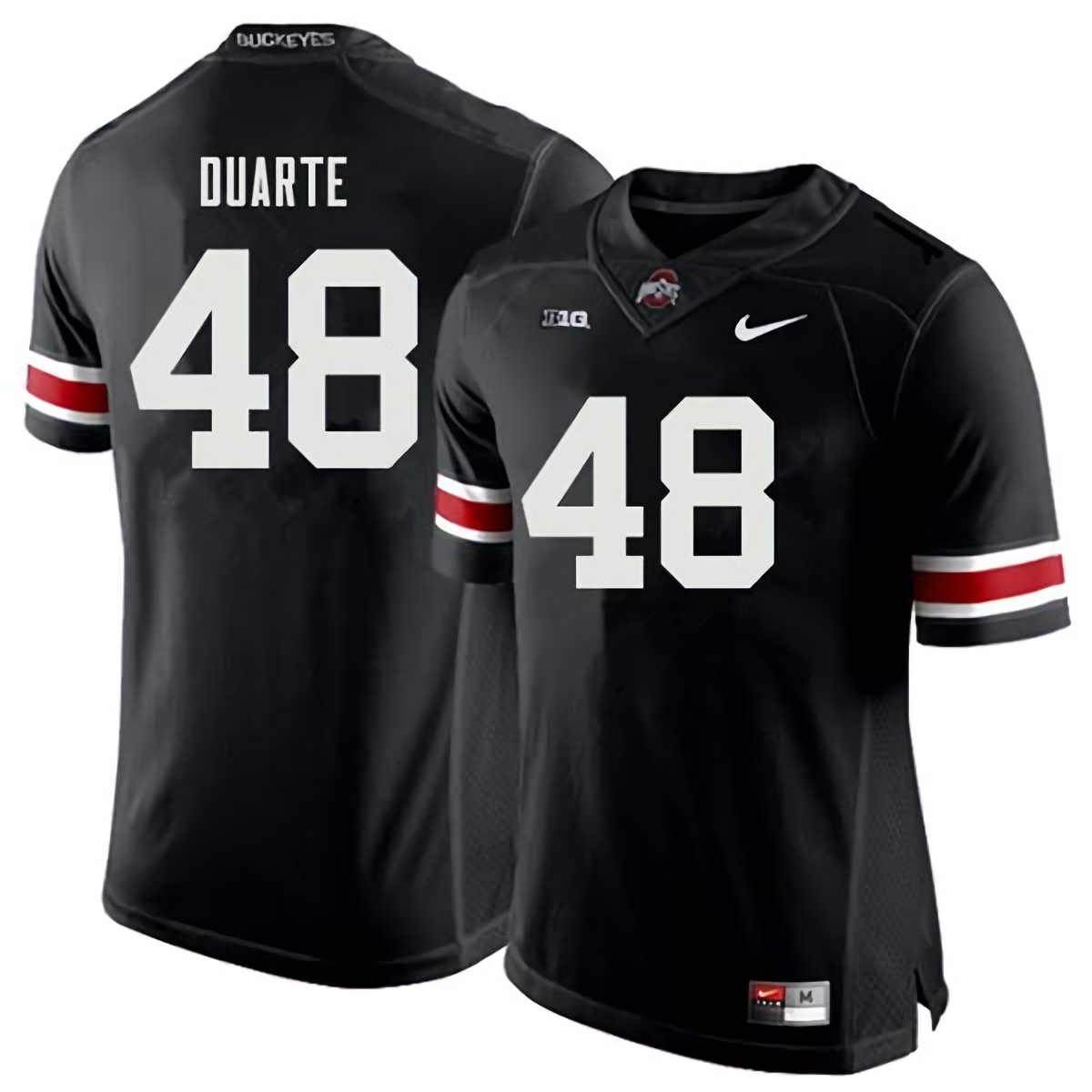 Tate Duarte Ohio State Buckeyes Men's NCAA #48 Nike Black College Stitched Football Jersey YFG1656PU